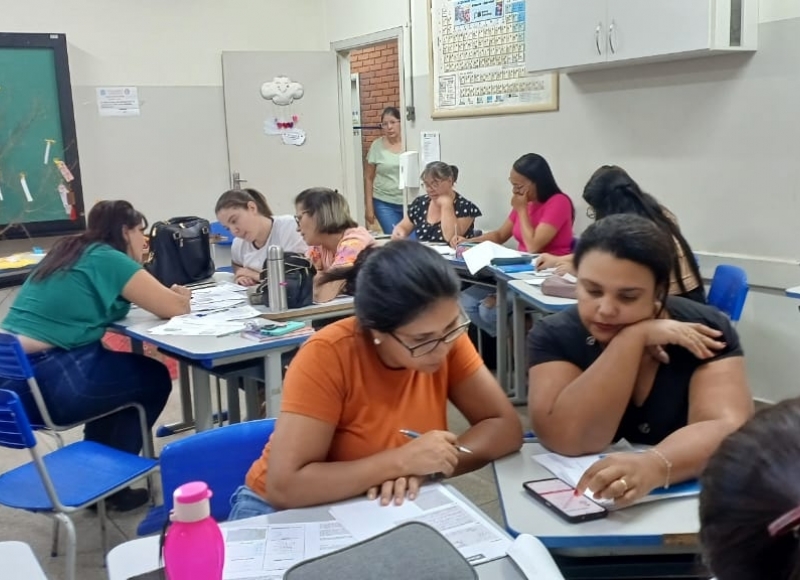 Professoras dos primeiros e segundos anos do Ensino Fundamental participaram de formação sobre a Análise de Sondagens