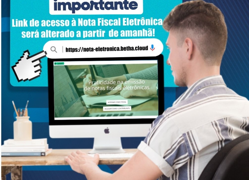 Link de acesso à Nota Fiscal Eletrônica será alterado a partir de amanhã