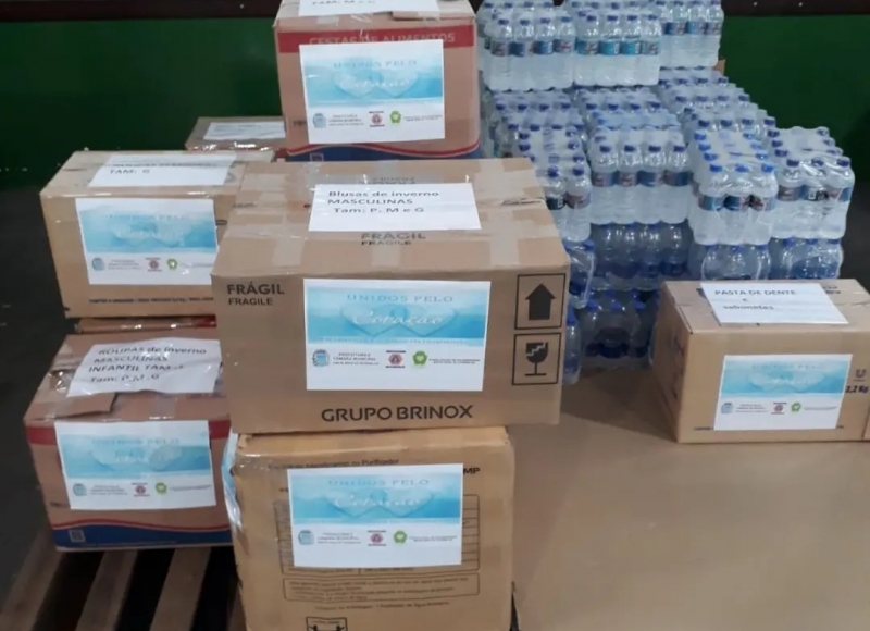 Solidariedade e Amor: Fundo Social de Solidariedade continua recebendo donativos para ajudar as vítimas das chuvas no Ri