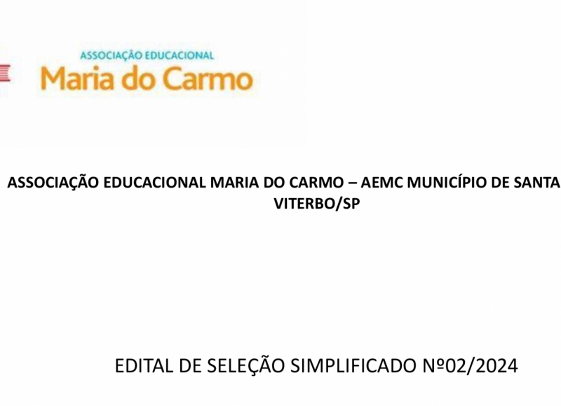 EDITAL DE SELEÇÃO SIMPLIFICADO para contratação de Visitador Social