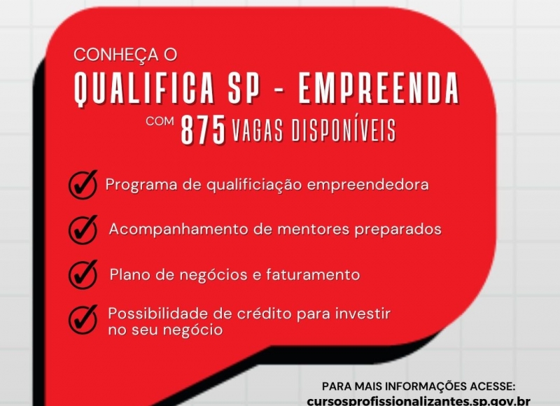 Governo de São Paulo lança Qualifica Empreenda SP, programa de incentivo a gestão e empreendedorismo