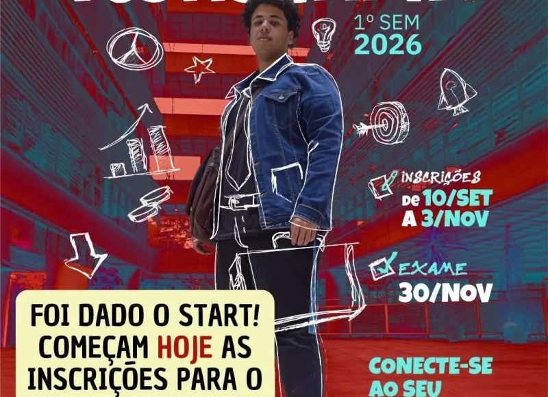 Começam hoje as inscrições para o Vestibulinho ETEC 1º semestre de 2026
