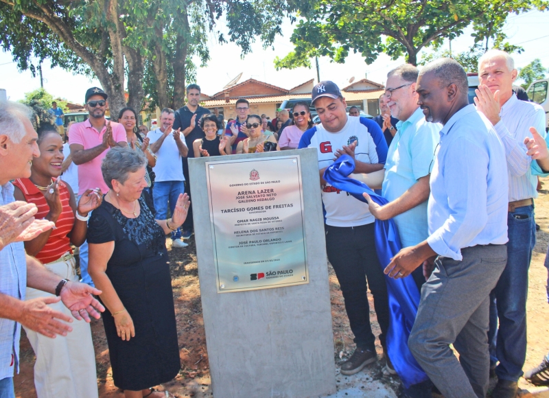 Inaugurada a Arena Lazer José Salviato Neto - Lebrinha e Galdino Hidalgo - Gal Massagista