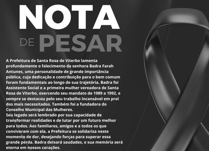 Nota de Pesar