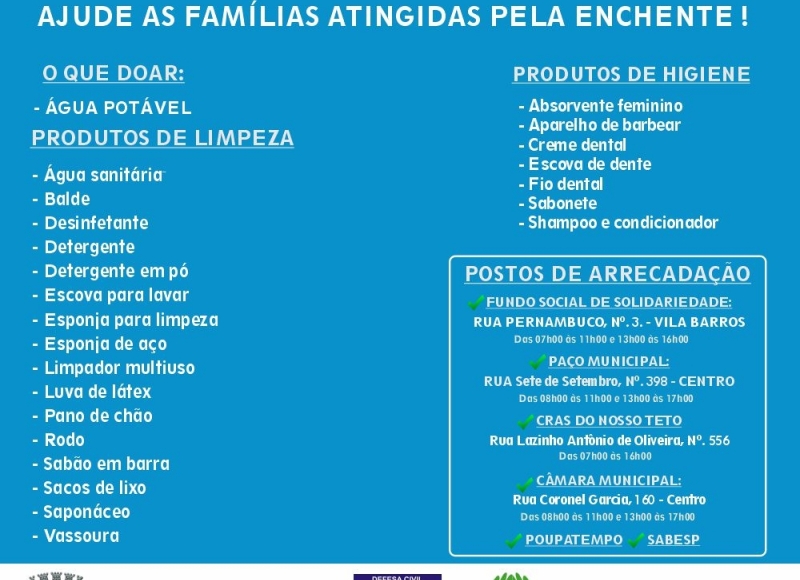 Ajude as vítimas das chuvas no Rio Grande do Sul!