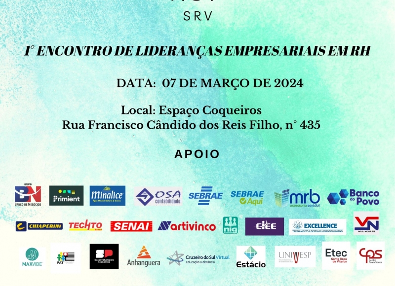 Vem aí o 1º Encontro de Lideranças Empresariais em RH – SRV