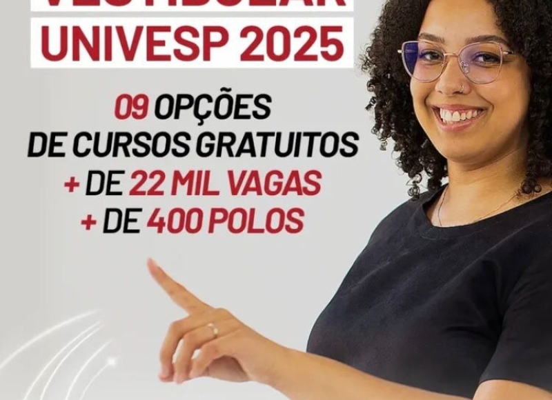 Quer estudar em 2025? As inscrições para o Vestibular 2025 da Univesp abrem na próxima quinta-feira (06/02)