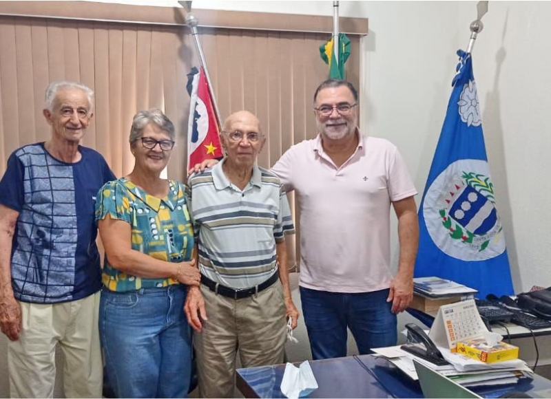 Prefeito Omar Nagib recebeu visita dos senhores Luiz Vital Neto e José Vicente Gentil