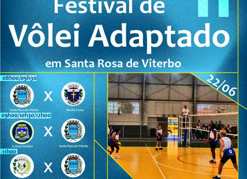 Festival de Vôlei Adaptado em Santa Rosa de Viterbo