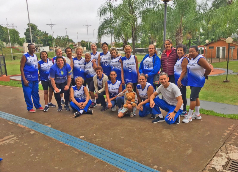 Santa Rosa entrou em quadra no último sábado para mais uma rodada da Superliga de Vôlei Adaptado