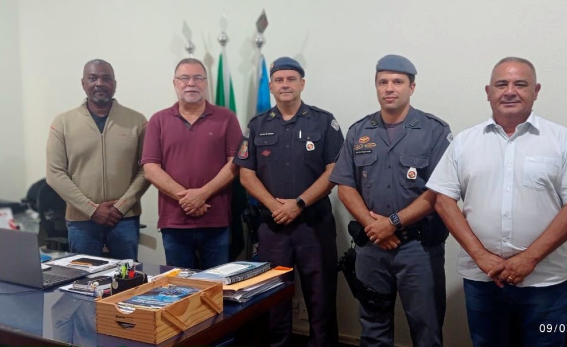 Prefeito Omar Nagib recebe visita institucional de comandantes da Polícia Militar
