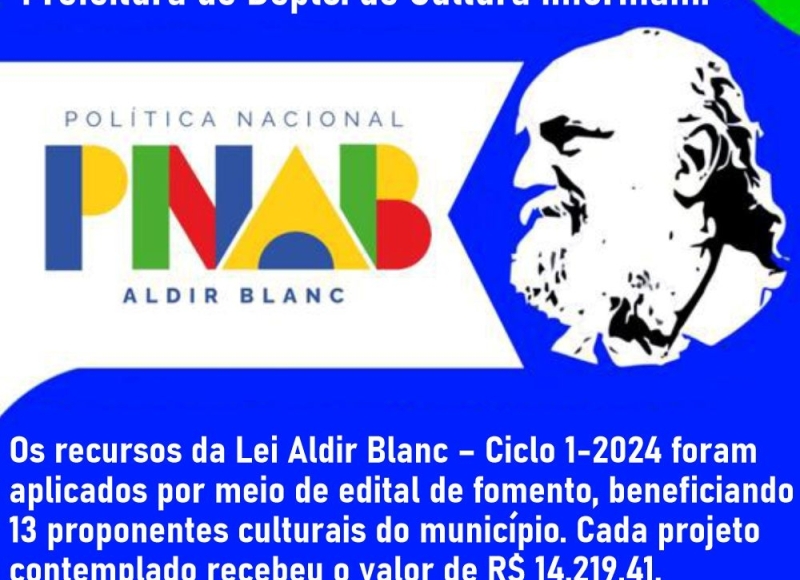 Lei Aldir Blanc ciclo1 – Projetos Culturais em Santa Rosa de Viterbo