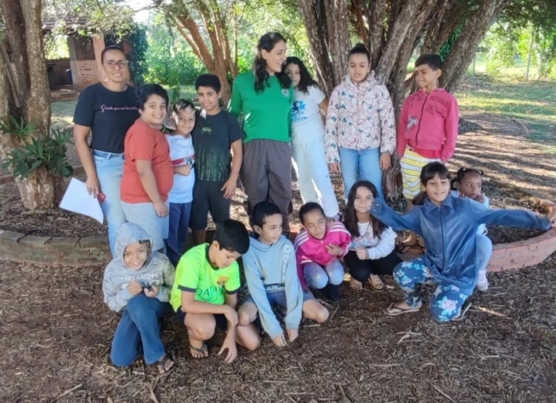 Ciclo de Estudos sobre Plantas Medicinais na Escola de Educação Ambiental com os Alunos do Recriança