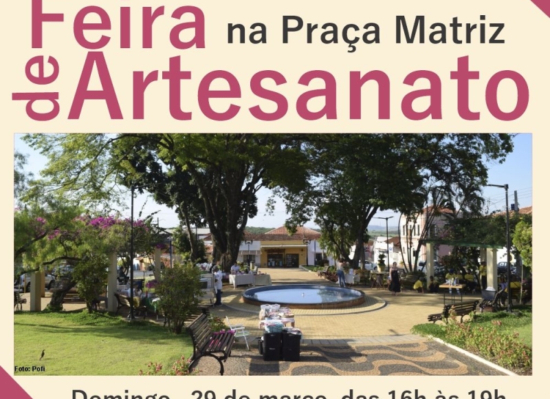 Feira de Artesanato neste domingo!