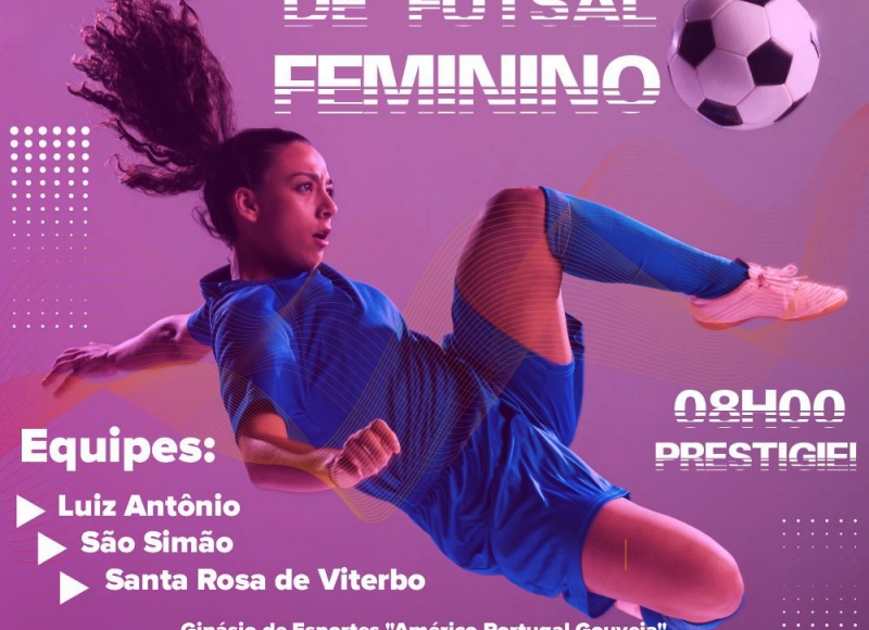 Domingão a bola rola para as minas do Futsal Feminino