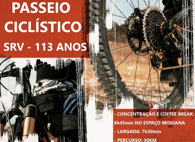 Domingo tem Passeio Ciclístico