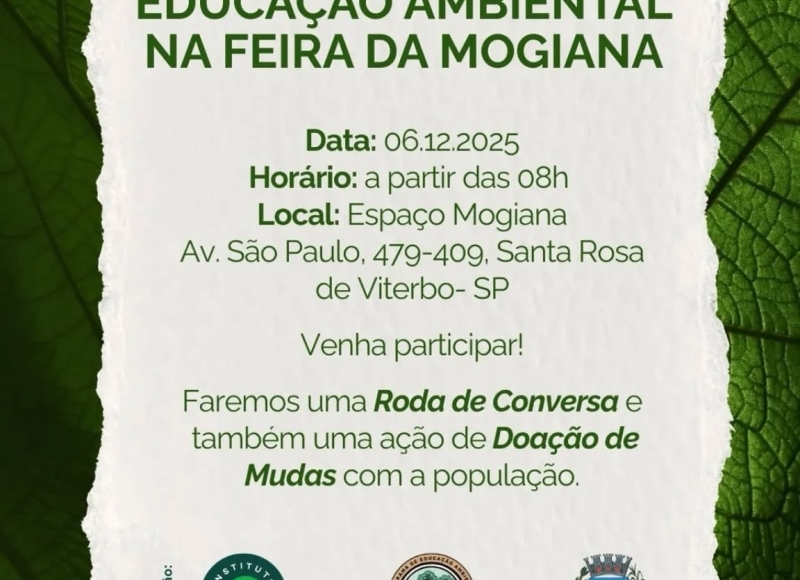  Programa de Educação Ambiental na Feira da Mogiana!