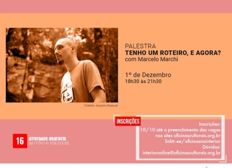  PALESTRA: TENHO UM ROTEIRO, E AGORA?