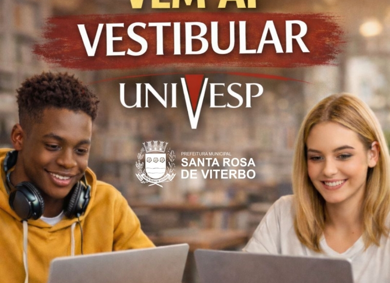 Prepare-se: Em breve, Univesp abrirá inscrições para o Vestibular 2026 em Santa Rosa de Viterbo